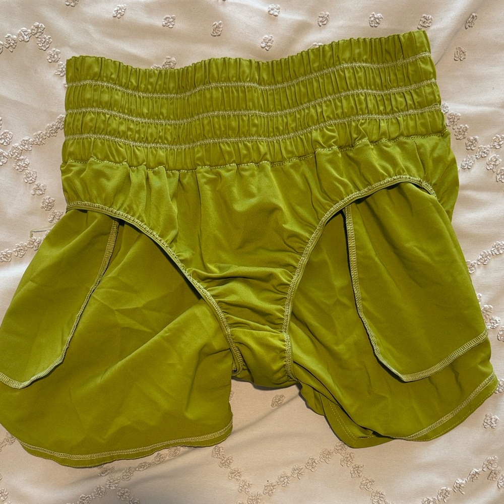 Nike Olive Green Women's Athletic Shorts - Picture 3 of 4
